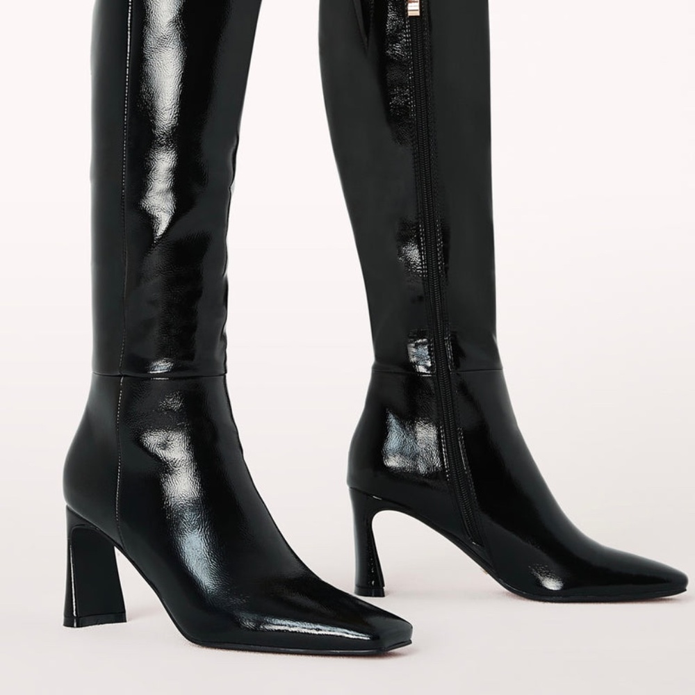 BILLINI - YASMEEN - BLACK CRINKLE PATENT